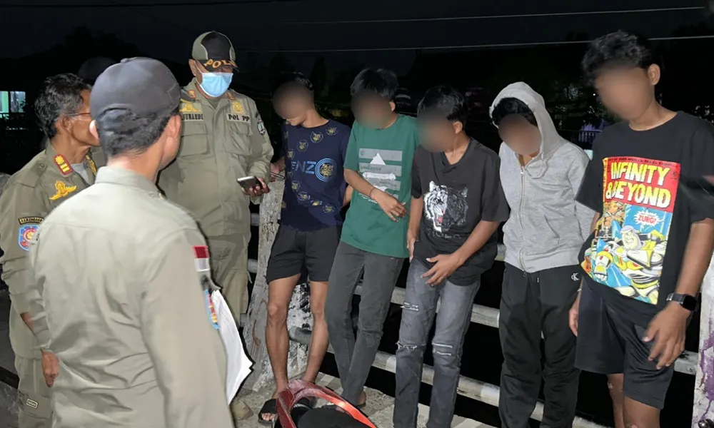 Satpol PP Nunukan Perketat Patroli Jam Malam Pelajar, Puluhan Anak Terjaring di Dua Kecamatan