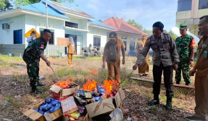 Pеmеrіntаh Kесаmаtаn Sebatik Utara Musnahkan Produk Kadaluwarsa Demi Lindungi Warga