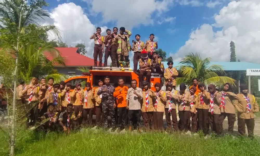 BPBD Nunukan Latih Pramuka Tanggulangi Karhutla di KKRI 2026