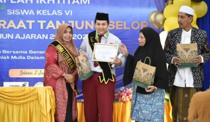 Pelepasan Siswa SD Alkhairaat, Bunda Literasi Tekankan Pentingnya Literasi Sejak Dini