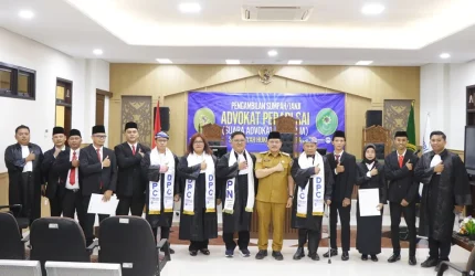 Pengangkatan Advokat Peradi SAI, Wagub Kaltara Tekankan Integritas Profesi